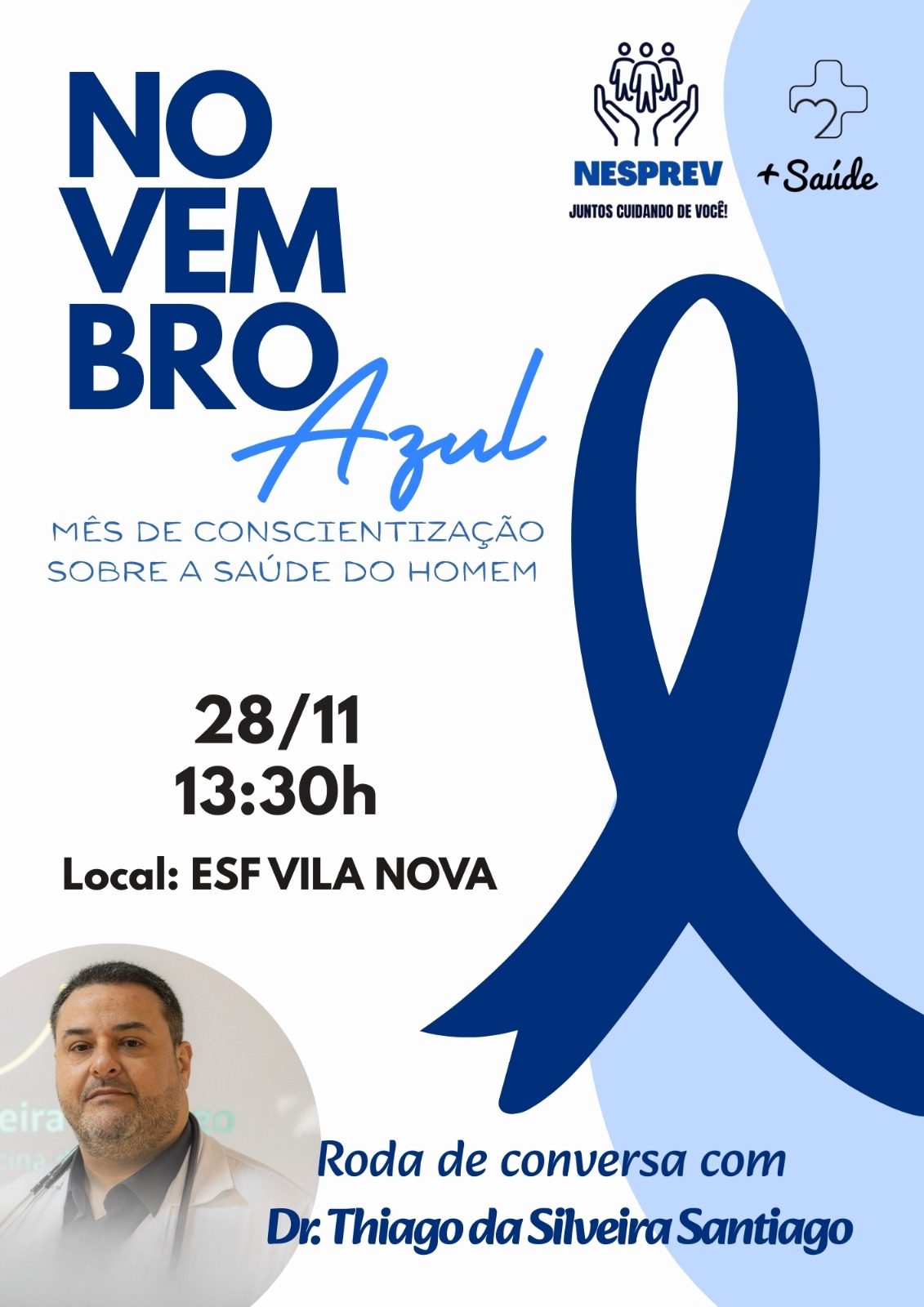 Novembro Azul – Mês de conscientização sobre a saúde do homem